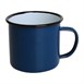Taza esmaltada Olympia azul - negro 350ml