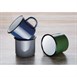 Taza esmaltada Olympia gris - negro 350ml