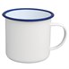 Tazón esmaltado Olympia azul - blanco 670ml