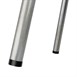 Taburete bajo Bolero acero galvanizado asiento madera (Juego 4)
