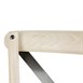 Sillas de comedor Bolero madera con respaldo en cruz metálica arena