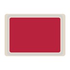 Bandeja servicio Roltex melamina 530x370mm roja