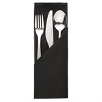 Servilleta Mitre Essentials Occasions negra 508 x 508mm