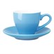 Plato taza café solo Olympia azul (Caja 12)