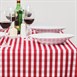 Mantel Mitre Comfort Gingham cuadros rojo/blanco poliéster 1320 x 1320mm