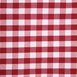 Mantel Mitre Comfort Gingham cuadros rojo/blanco poliéster 1320 x 1320mm