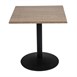 Tablero de mesa cuadrado Bolero 700 x 700 mm wengé veteado