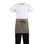 Delantal corto color bronceado Bistro Whites