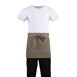 Delantal corto color bronceado Bistro Whites