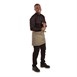 Delantal corto color bronceado Bistro Whites