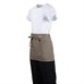 Delantal corto color bronceado Bistro Whites