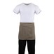 Delantal corto color bronceado Bistro Whites