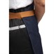 Delantal azul vaquero Southside Bistro con cordones color bronceado