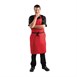 Delantal con peto Whites rojo