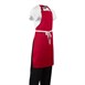 Delantal con peto Whites rojo