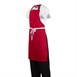 Delantal con peto Whites rojo