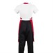 Delantal con peto Whites rojo