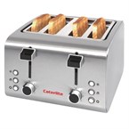 Tostador Caterlite de 4 ranuras de acero inoxidable