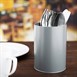 Bote para utensilios Olympia galvanizado gris
