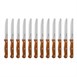 Cuchillo chuletero Olympia redondeado de madera