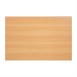Mesa rectangular pre perforada Bolero efecto haya