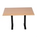 Mesa rectangular pre perforada Bolero efecto haya
