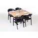 Mesa rectangular pre perforada Bolero efecto haya