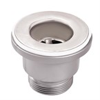 Tapón de drenaje de metal cromado de 38mm con tuerca de apriete