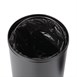 Papelera bala de acero Bolero negra con tapa abierta de 40Ltr