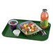 Bandeja para comida rápida de polipropileno verde de 410mm