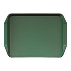 Bandeja rectangular de polipropileno de comida rápida Cambro verde con asas de 430mm