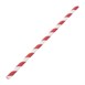 Canutillos de papel Fiesta Green biodegradables color rojo a rayas