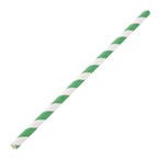 Canutillos de papel Fiesta Green biodegradables color verde a rayas