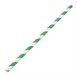Canutillos de papel Fiesta Green biodegradables color verde a rayas