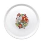 Plato para pizza de 310mm de porcelana Saturnia con decoración de pizza