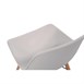 Silla Arlo Bolero de polipropileno blanca con patas de varilla (Juego de 2)