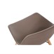 Silla Arlo Bolero de polipropileno café con patas de varilla (Juego de 2)