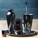Colador coctelería Olympia Hawthorne 4 apoyos acero inoxidable oscuro