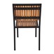 Silla de acero y madera acacia Bolero (Caja 4)