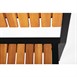 Silla de acero y madera acacia Bolero (Caja 4)