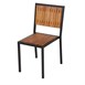 Silla de acero y madera acacia Bolero (Caja 4)