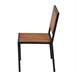 Silla de acero y madera acacia Bolero (Caja 4)