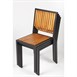 Silla de acero y madera acacia Bolero (Caja 4)