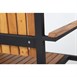 Silla con brazos de acero y madera acacia Bolero (Caja 4)