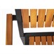 Silla con brazos de acero y madera acacia Bolero (Caja 4)