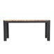 Bancos rectangulares de acero y madera de acacia de 1000mm (Pack de 2)