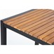 Mesa cuadrada para bar de acero y madera de acacia Bolero de 600mm