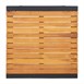 Mesa cuadrada para bar de acero y madera de acacia Bolero de 600mm