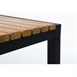Taburetes de bar negros de acero y madera de acacia (Pa ck de 2)