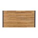 Mesa rectangular industrial de madera de acacia y acero Bolero de 1800mm